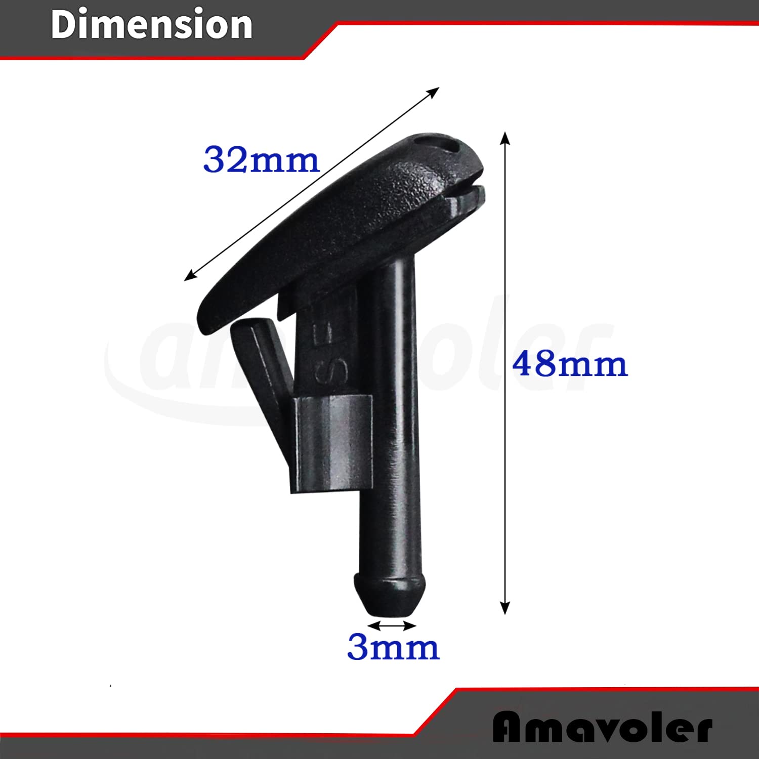 Amazon.com: Amavoler Windshield Washer Nozzle Aftermarket