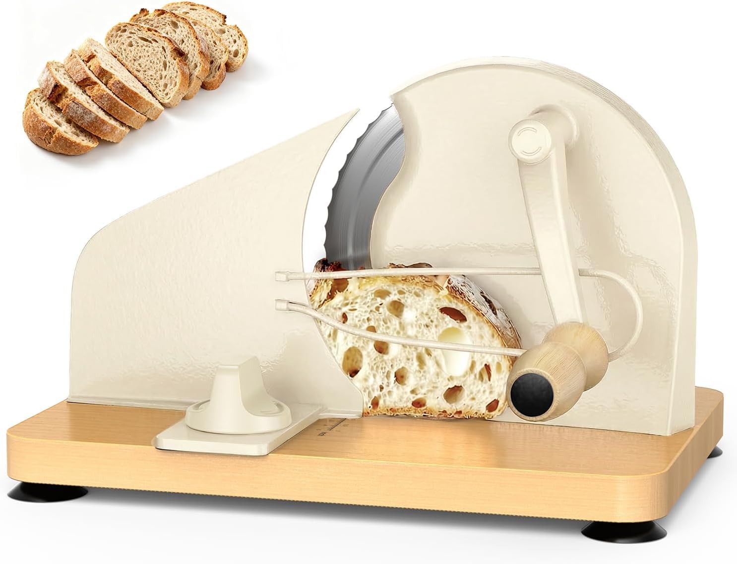 NPOIAUG Brotschneidemaschine Manuell