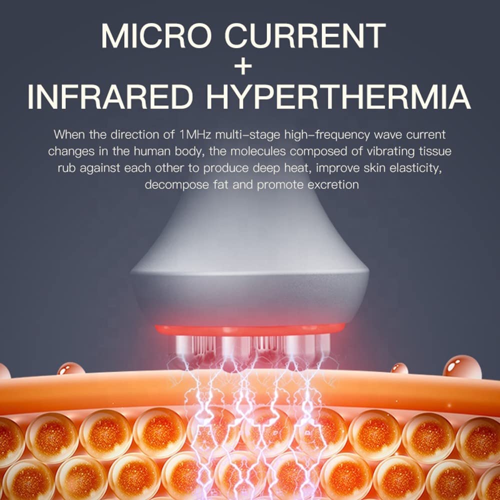 Macchina di bellezza 6 in 1 RF ed ultrasuoni per dimagrimento e ringiovanimento facciale, ideale per uso domestico e spa