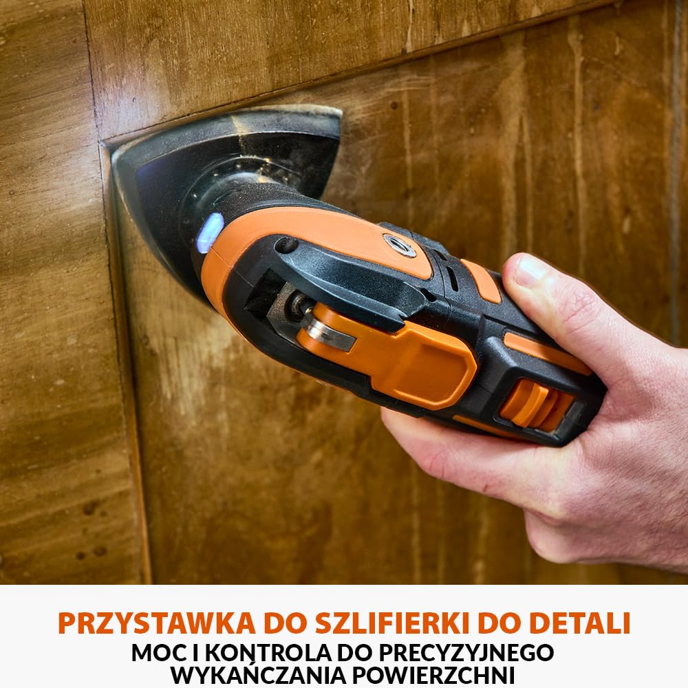 Evolution Power Tools R18MLT-Li Akumulatorowe narzędzie wielofunkcyjne 18 V uniwersalne i wielomateriałowe do cięcia, kształtowania, skrobania i szlifowania, akumulator nie wchodzi w skład zestawu