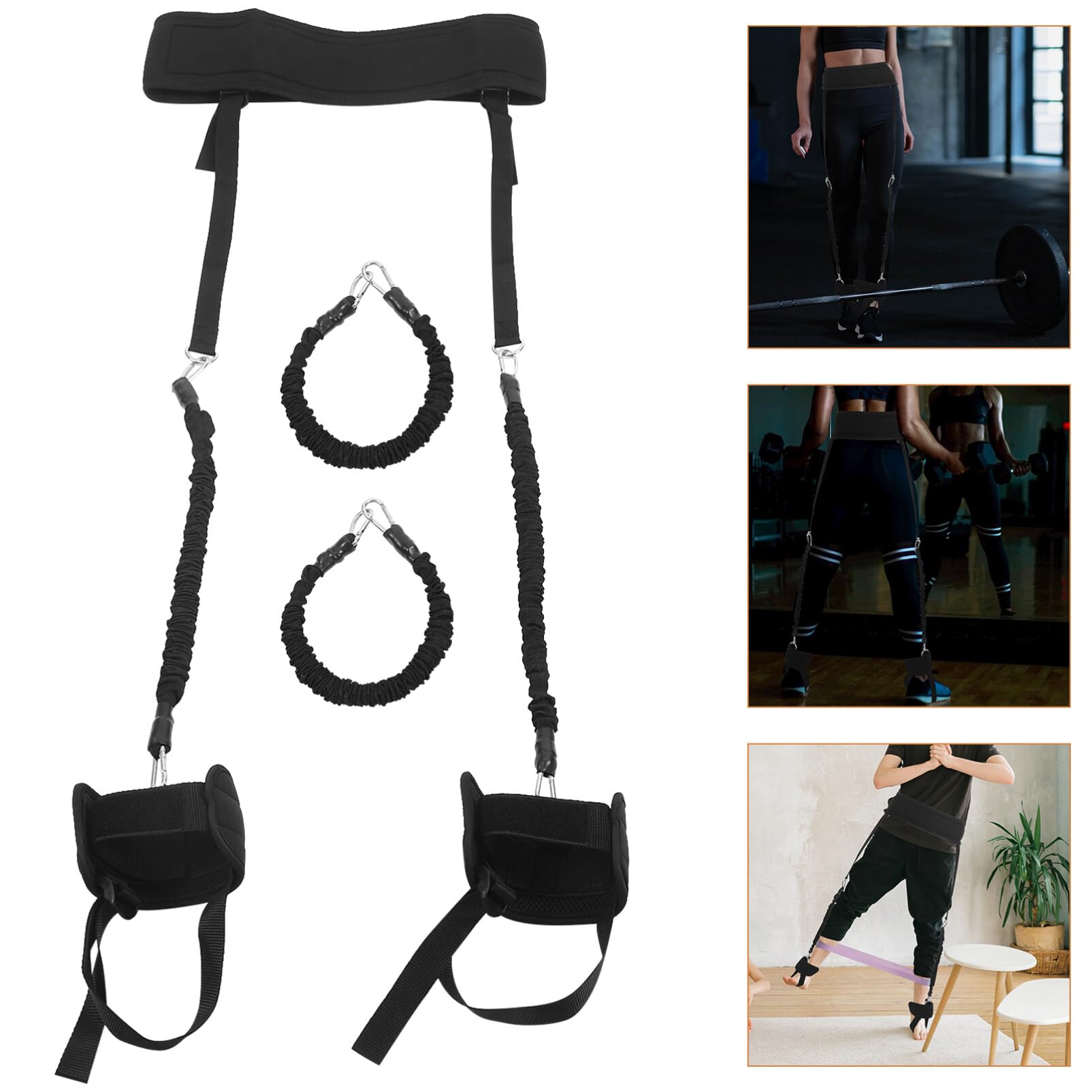 Sosoport 1set Fascia Resistente Per Caviglie Completo Con Fascia Vita e Cavi Per Allenamento Della Delle Gambe Adatta Per Uomini e Donne Per Yoga e Palestra
