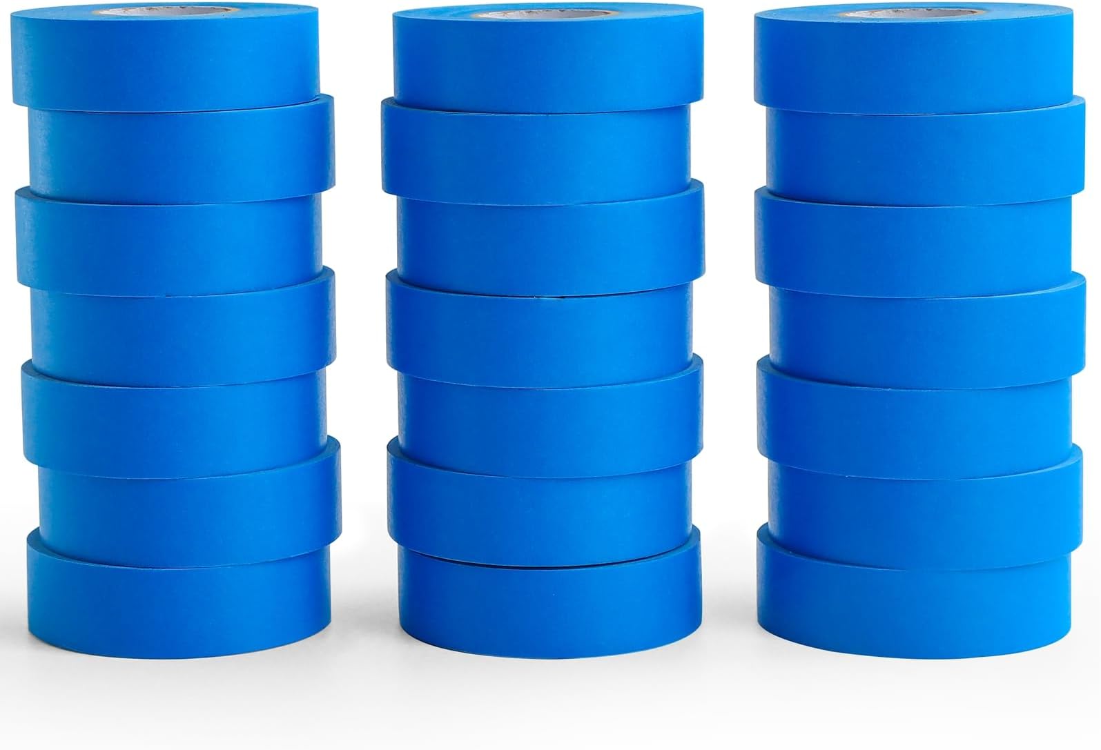 MAXWAVE Blue Painter's Tape, 1 Inch x 50 Yards, 21 Rolls Bulk, Residue-Free Paint Tape for Walls, Blue Masking Tape, Artist Painting Tape