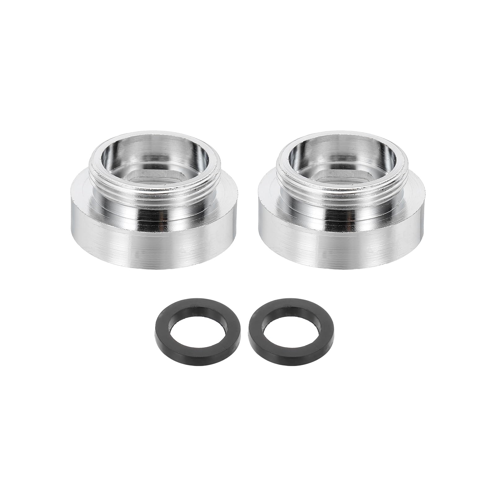 sourcing map 2Pcs Faucet Aerator Adapter, M26 Female to M22 Male with Washer, 13mm Length — image 1