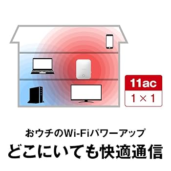 Amazon.co.jp: BUFFALO WiFi 無線LAN 中継機 WEX-733DHP 11ac