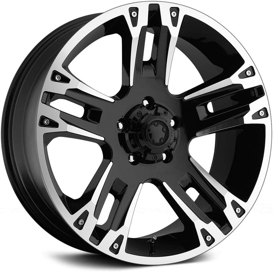 Ultra Wheel 235B Maverick Matte Black Wheel with Painted (20 x 9. inches /6 x 135 mm, 30 mm Offset)