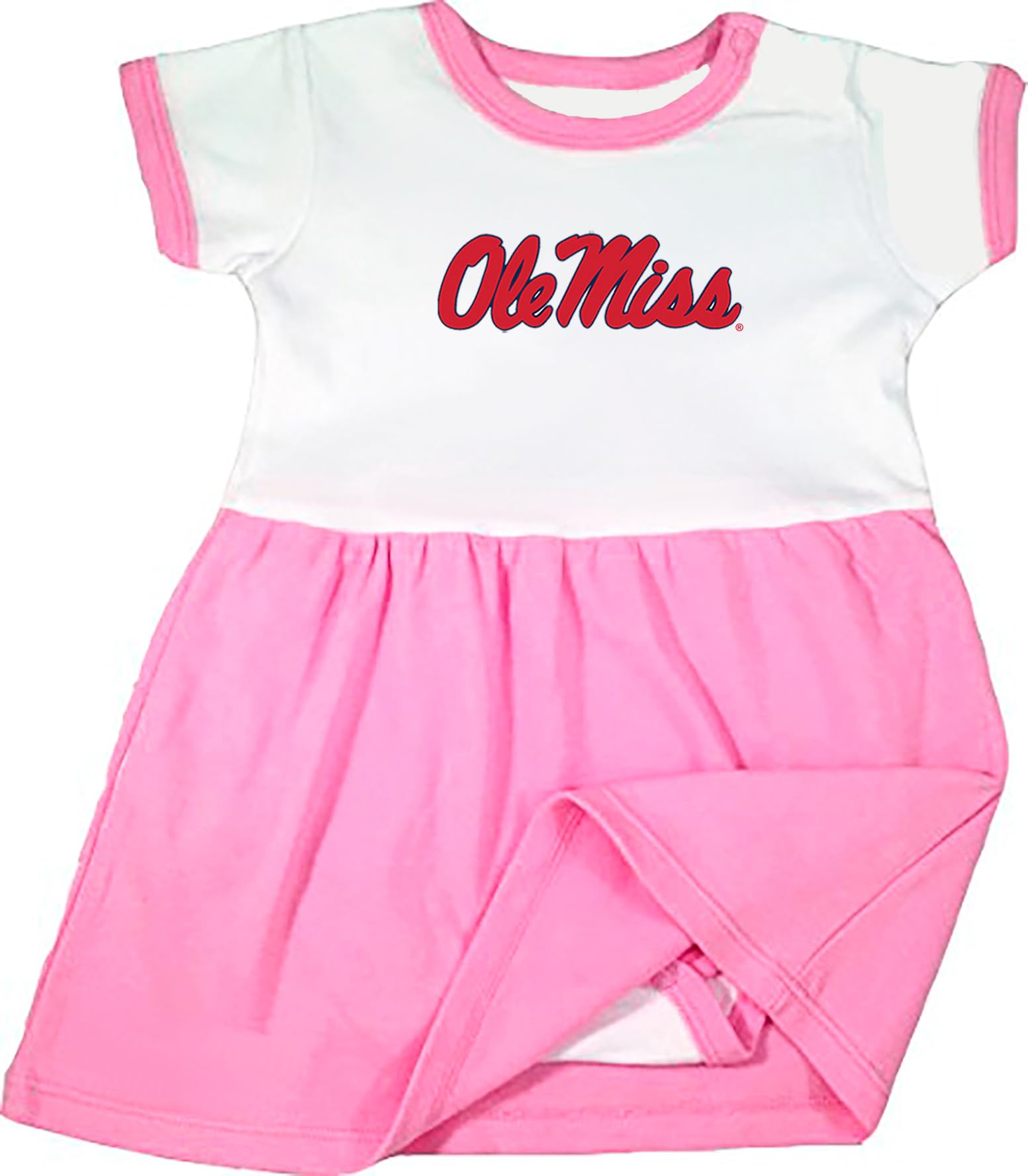 Future Tailgater Mississippi Ole Miss Rebels Onesie Baby Dress - Pink (6-12 months)