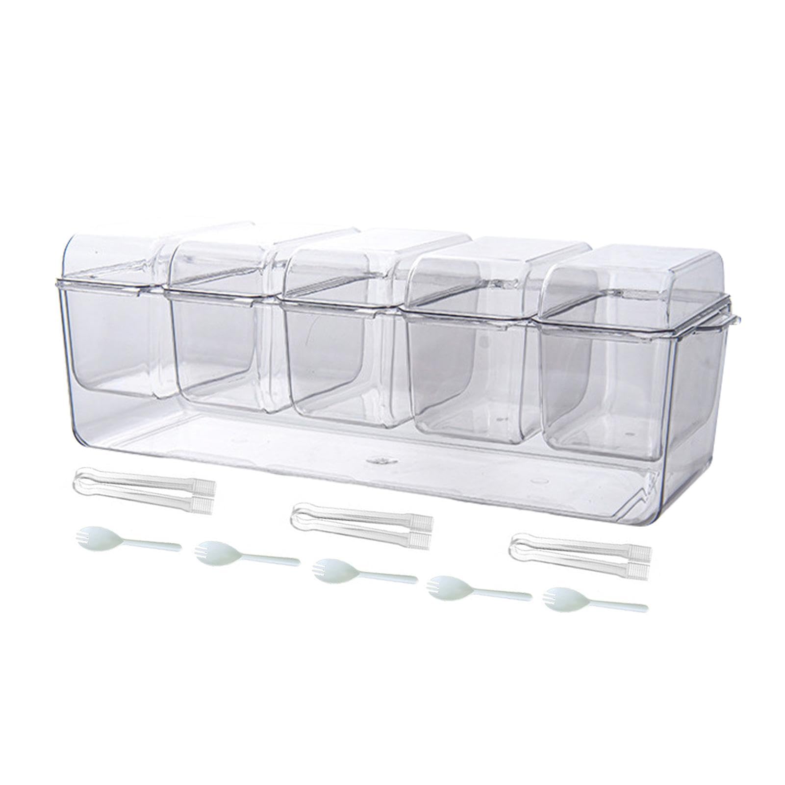 WEITING Vaschette Riutilizzabili Da Salse Con Coperchi Coperchi separati