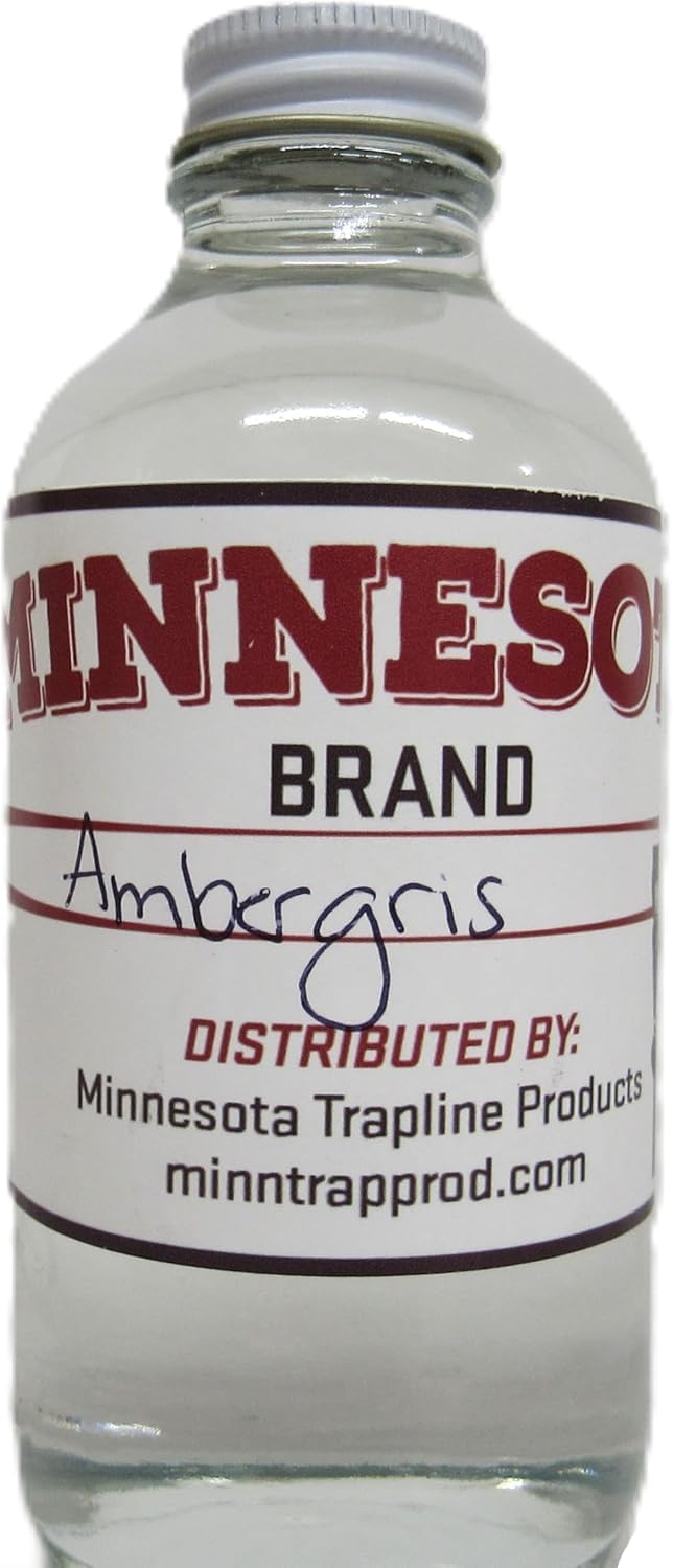 Ambergris Oil Lure Ingredient Minnesota Brand Large 4 Ounce Bottle