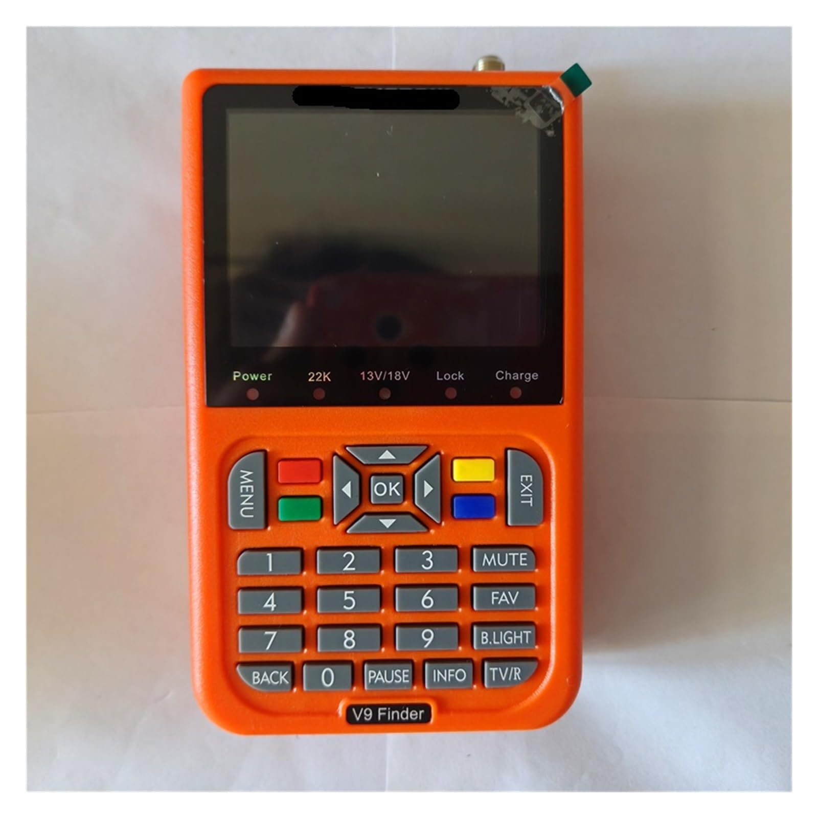 Détecteur de signal, V9 Finder Détecteur de satellite numérique LCD 3,5 pouces DVB-S/S2 H.265(Zwart)