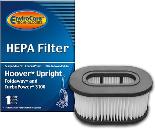 EnviroCare Filtro de aspiradora HEPA de repuesto diseñado para adaptarse a los montantes plegables y turbopower Hoover