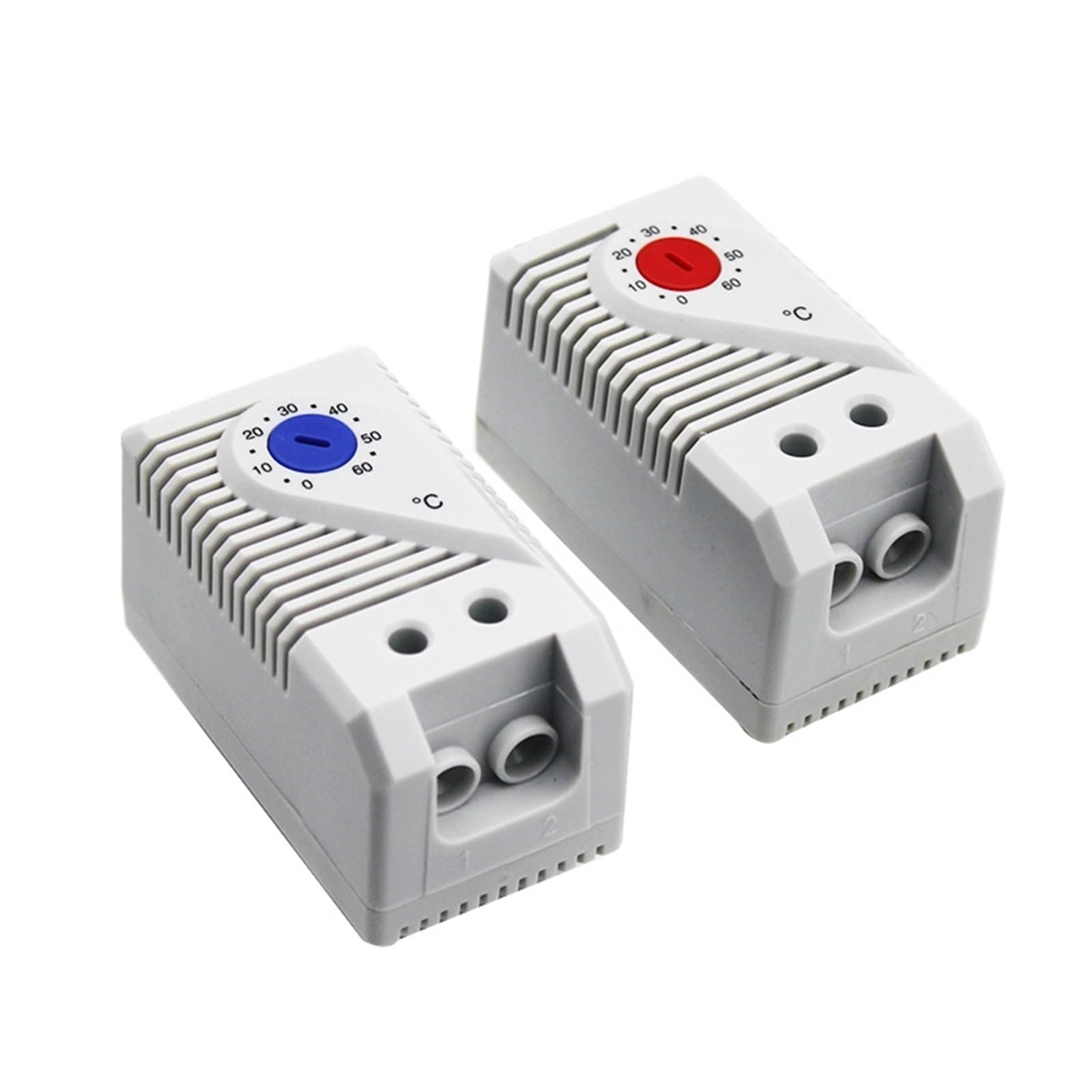 Regolatore di temperatura Termoregolatore industriale Centigradi for ventola di raffreddamento Riscaldatore Termostato meccanico(Gray)