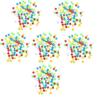 TOYANDONA 1200 Peças Cubos De Contagem Geométrica Manipuladores De Matemática Blocos Coloridos Contadores De Matemática Para Crianças Blocos De Contagem Para Matemática Brinquedos