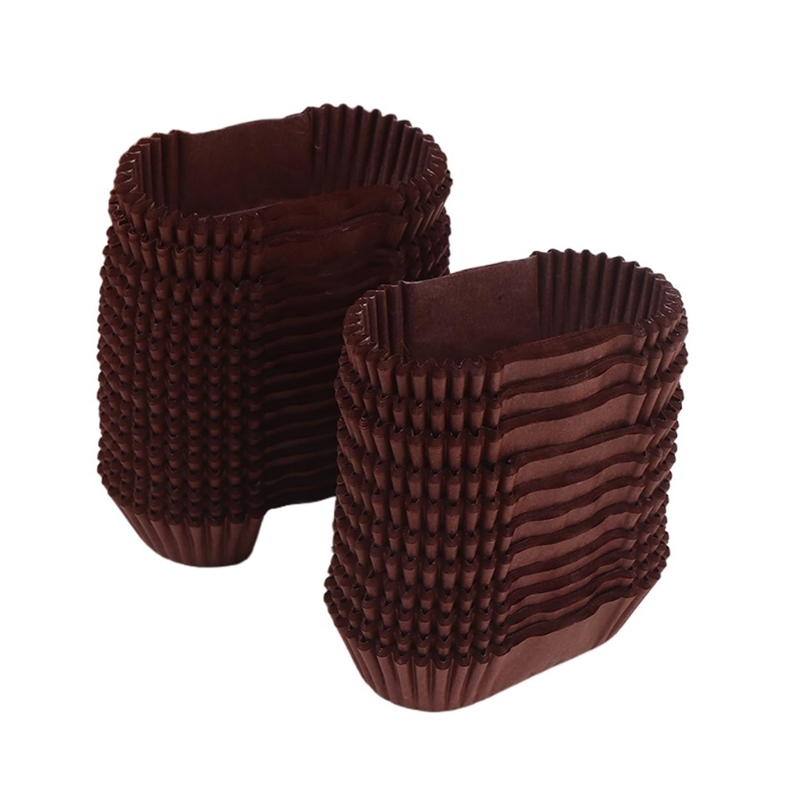 Pirottini ovali da forno 1000 pezzi - Fodere for cupcake a prova di grasso a forma barca, vassoi carta for torte for la cucina(Coffee)
