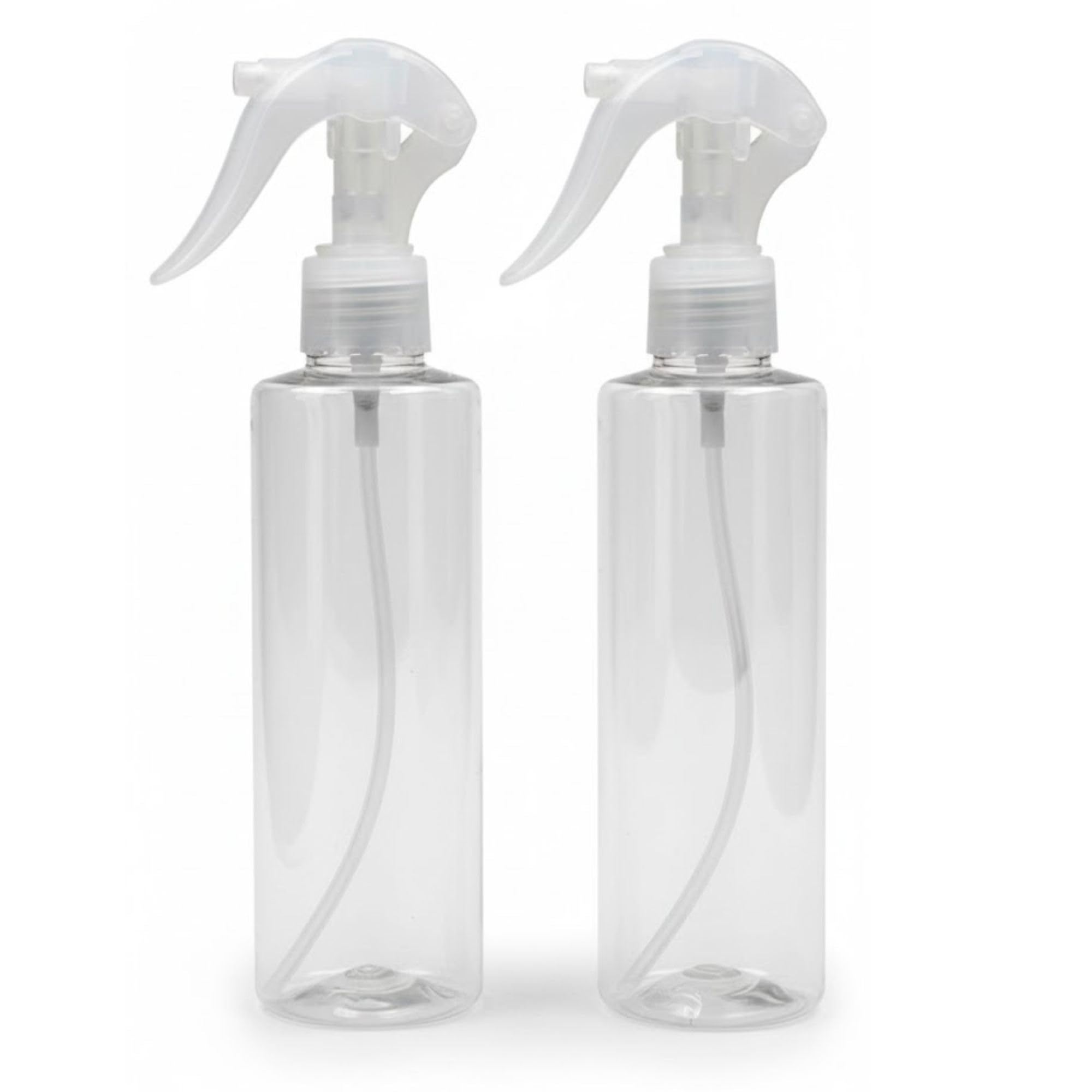 Hian 200ml Empty Mist Trigger Spray Bottle | Transparent Refillable Plastic Sprayer for Hair, Face, Perfume, Cosmetics & Multi-Purpose Use – Pack of 2-image-9