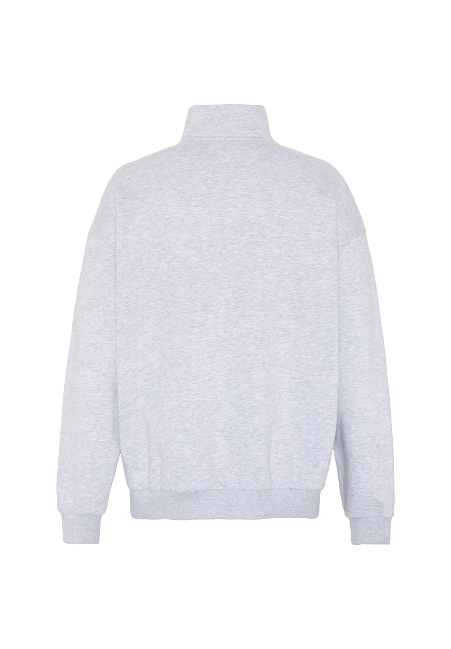 Lotto Herren Sweatshirt Langarm 1325015 Training Troyer Loose Fit Grau