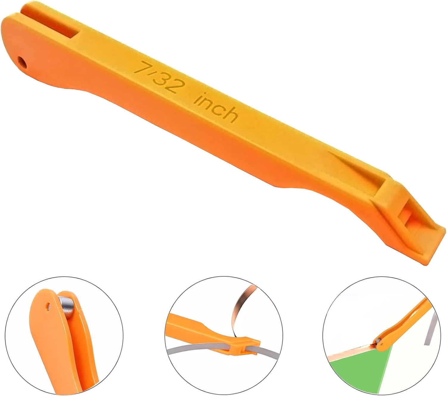 7/32" Copper Foil Hand Foiler Tool use for Stained Glass (Orange, 1-Pack)