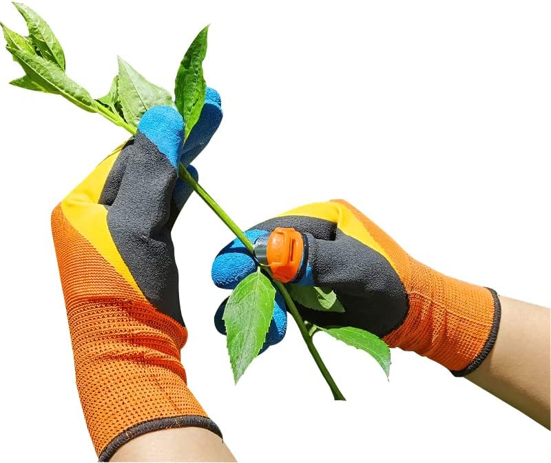 Guantes de jardinería Guantes de recolección Anti Espina Antideslizante Cuchillos Pulgar Cosecha Poda Jardín Frutas Verduras