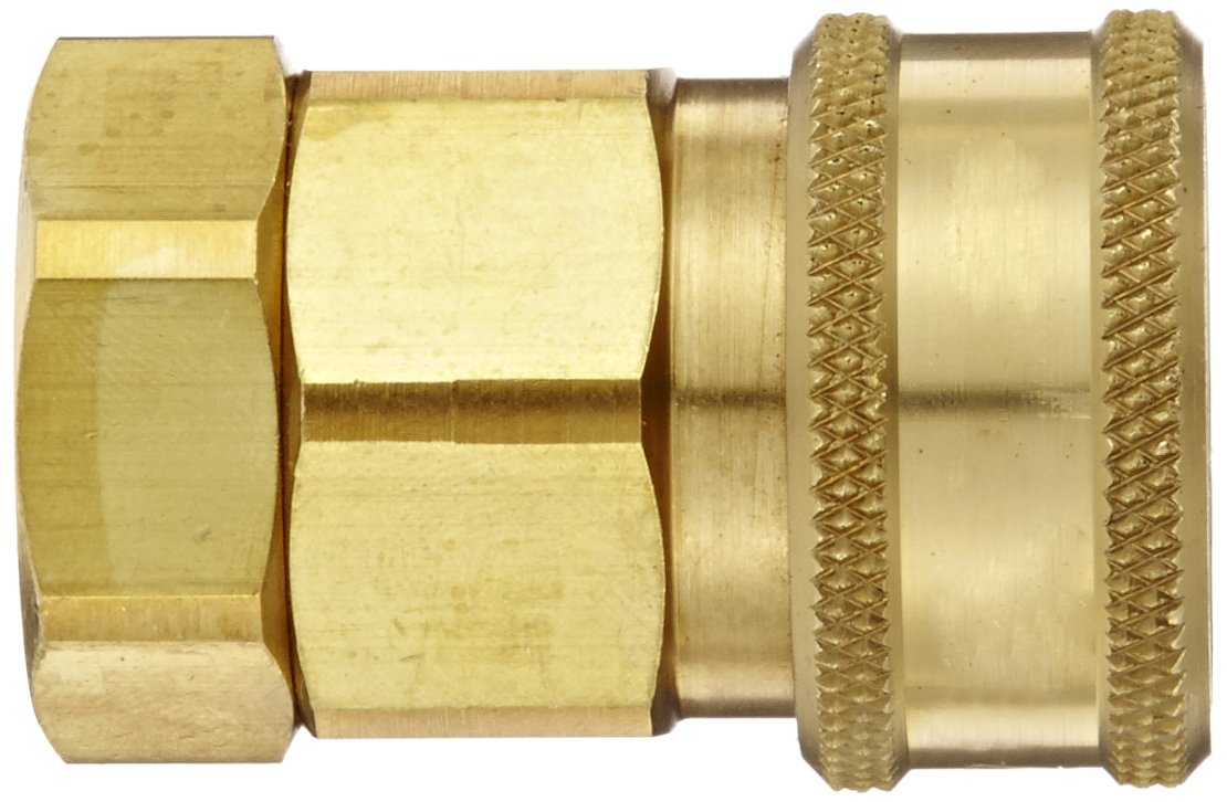 Snap-Tite BVHC8-8F Brass H-Shape Quick-Disconnect Hose Coupling, Sleeve-Lock Socket, 1/2
