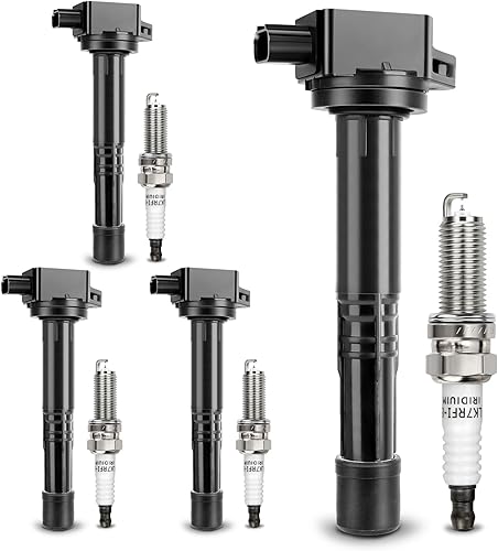 Vista 82 de Paquetes de bobina de encendido UF549 y bujía de iridio doble 9029, para Nissan Altima Versa Sentra Rogue Cube NV200 Pathfinder Infiniti FX50 M56