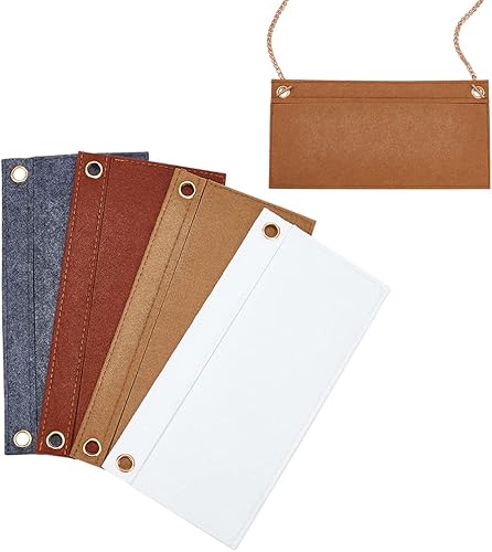 WADORN Organizador de fieltro de 4 colores para bolso, divisor de bolso, bolsillo interior, bolsa cruzada, kit de conversión de bolsa en bolsa,
