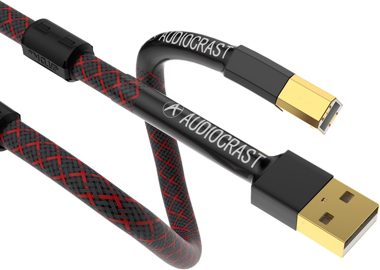 Tertullus HiFi Audiophile USB Cable USB 2.0 Cable A to B High End Type A Male to Type B Male HiFi Data Transfer Digital Cable for DAC 6.56ft 2m