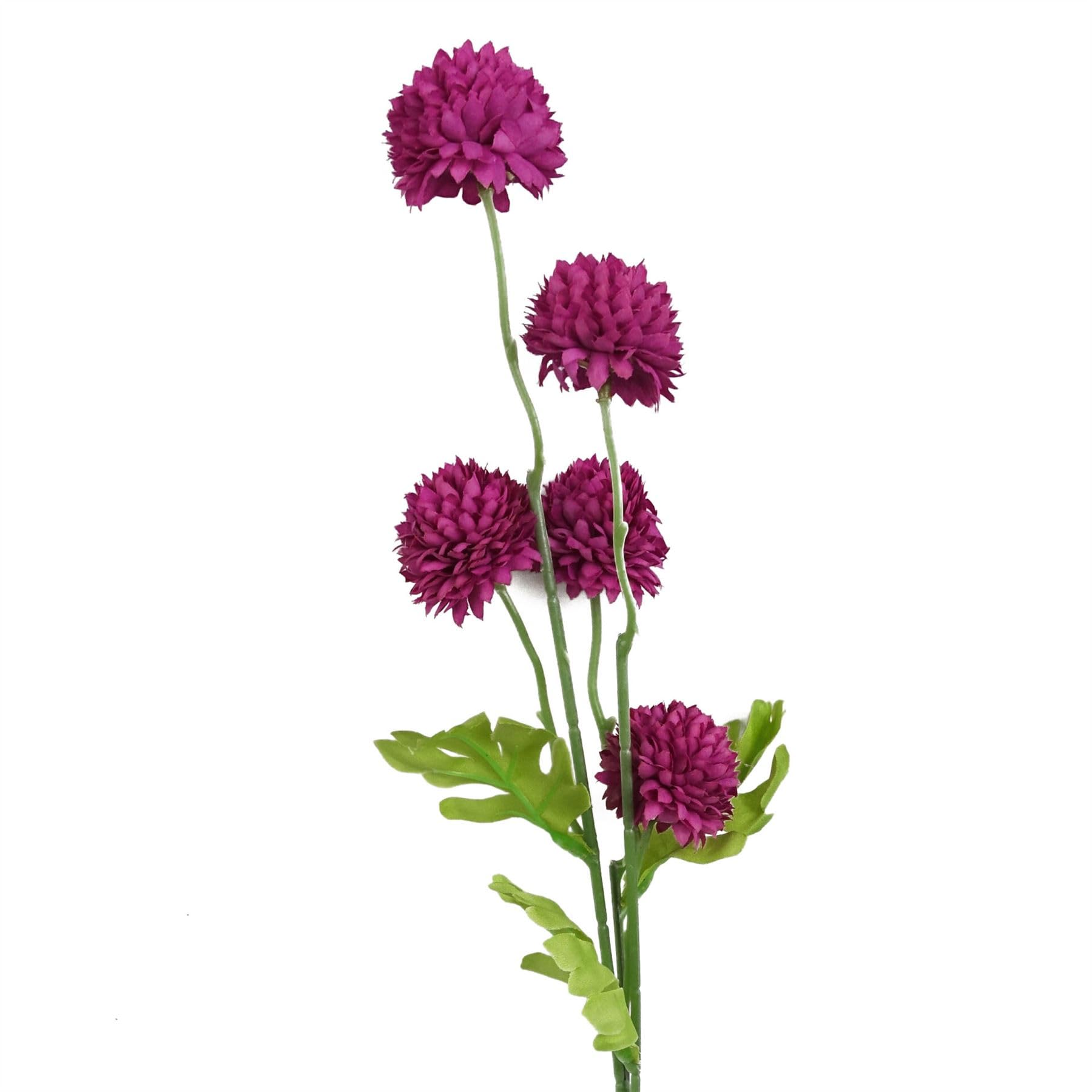 Blue Pirate Pink 50Cm Dahlia Pompom Artificial Stem