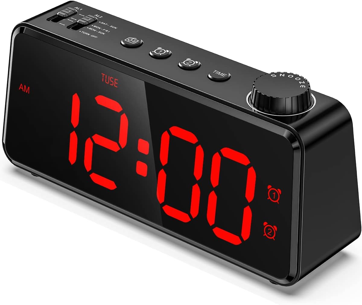 Digital Clock Radios for Bedroom Adjustable Brightness