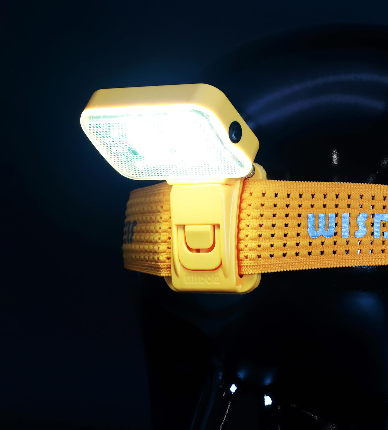 WISDOM ELF lekka przemysłowa lampa czołowa, ładowalna, 315 lumenów, z czerwonym oświetleniem stroboskopowym, do prac przemysłowych, biwakowania, wędrówek, polowania
