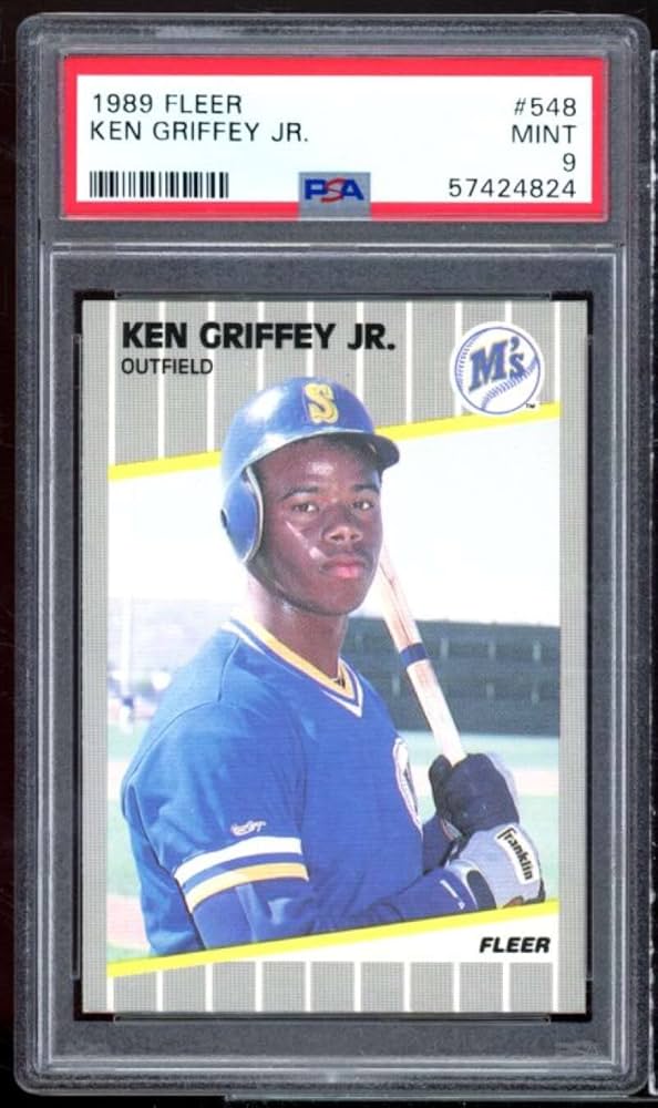 Amazon.com: Ken Griffey Jr. Rookie Card 1989 Fleer #548 PSA