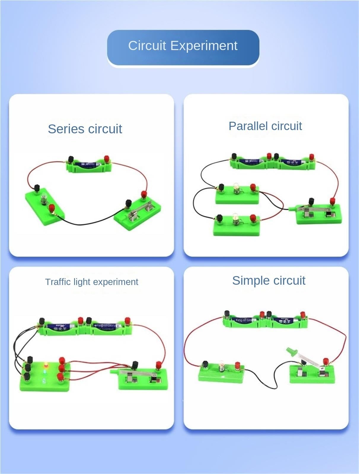 Esperimenti Elettricità Kit di Avviamento for L'apprendimento dei Circuiti Fisici Kit di Elettromagnetismo Esperimento di Apprendimento