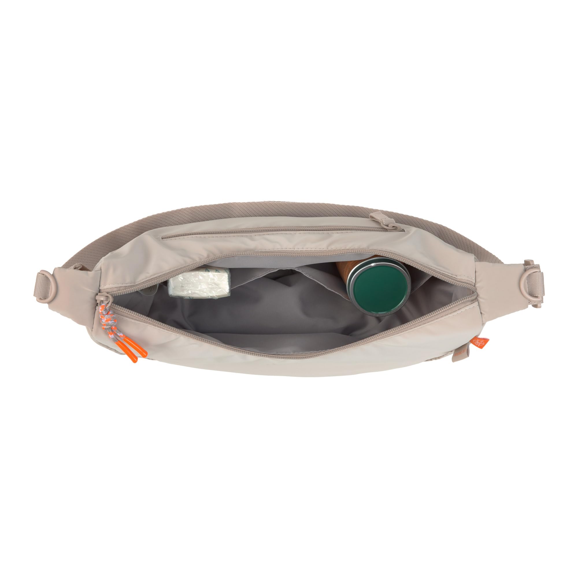 LÄSSIG Torba do przewijania z zaczepem do wózka/Stretch Up Bum Bag beżowa