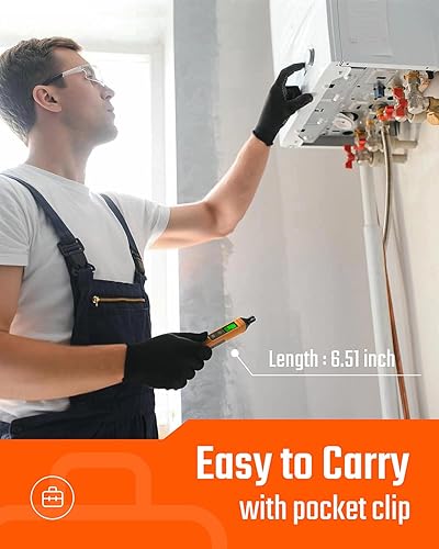 Miniatura 6 de PT205 Detector de fugas de gas con alarma audible y visual, detector de fugas de propano con valor % LEL de metano, butano y gas combustible, para