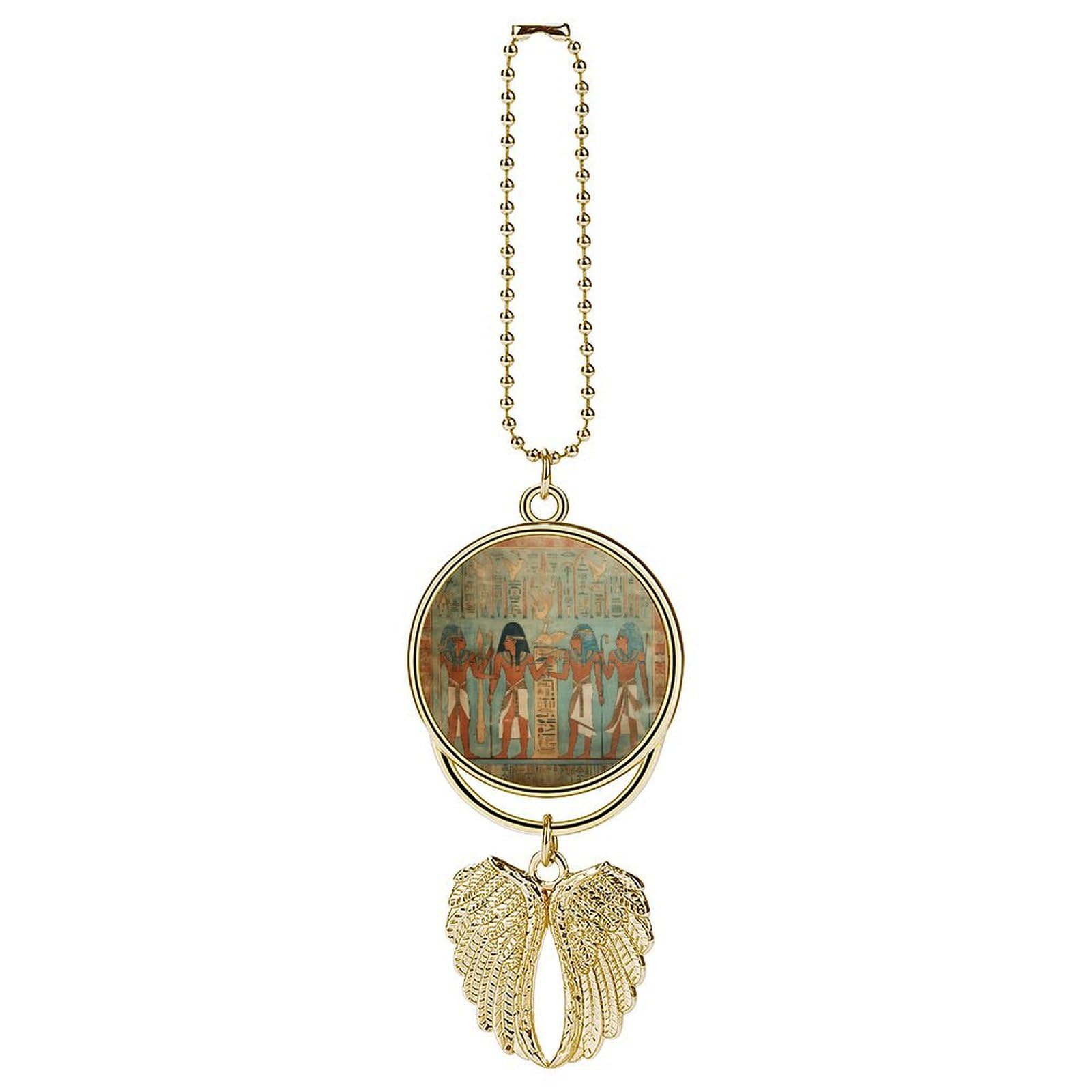 Women in Ancient Egypt Car Pendant Personalized Car Hanging Ornament Auto Rear View Mirror Hanging Decoration Accessories Metal Cars Interior Ornament for Most Cars Truck SUV