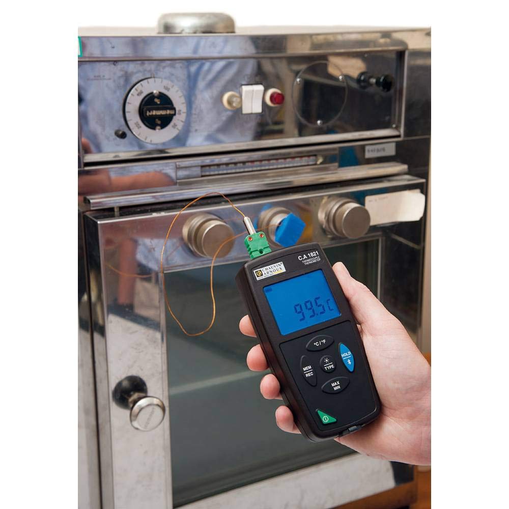 Chauvin Arnoux Digitales Thermometer, P01654821, Tragbar, 1 bis 1767 °C 0.1% + 0.6°C max, Messelement Typ Typ S, Typ R,