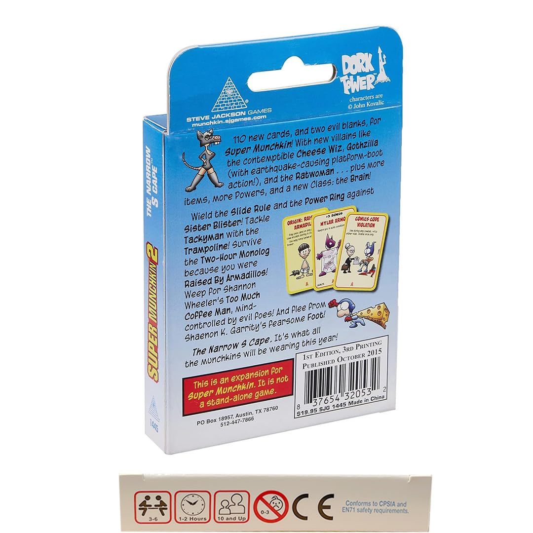 Amazon.com: Super Munchkin 2 – The Narrow S Cape Card Game