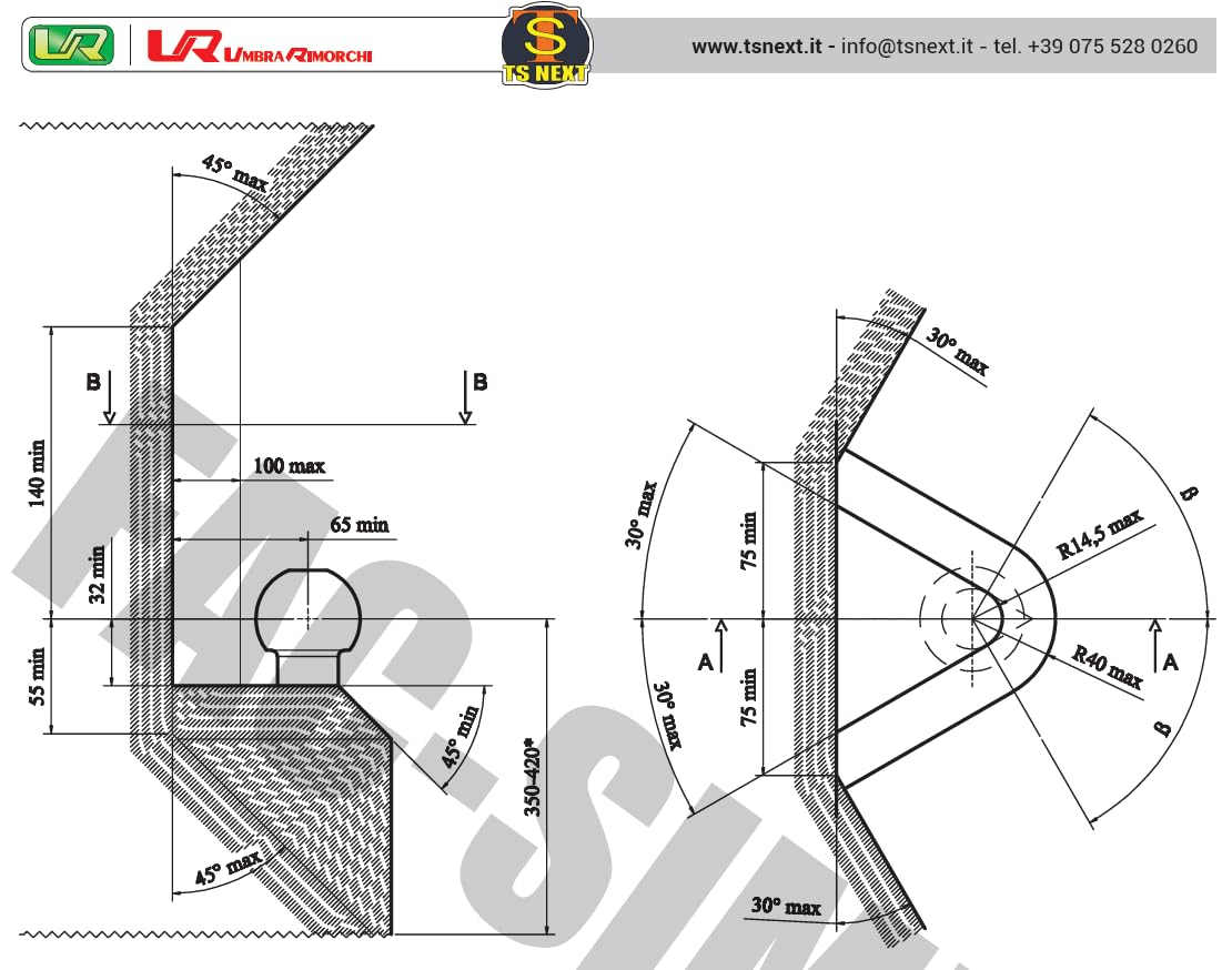 Umbra Rimorchi Odłączany hak holowniczy 12 N przewód kompatybilny z Citroën Peugeot C3 PICASSO C4 CACTUS 2012N 208 07050/VM