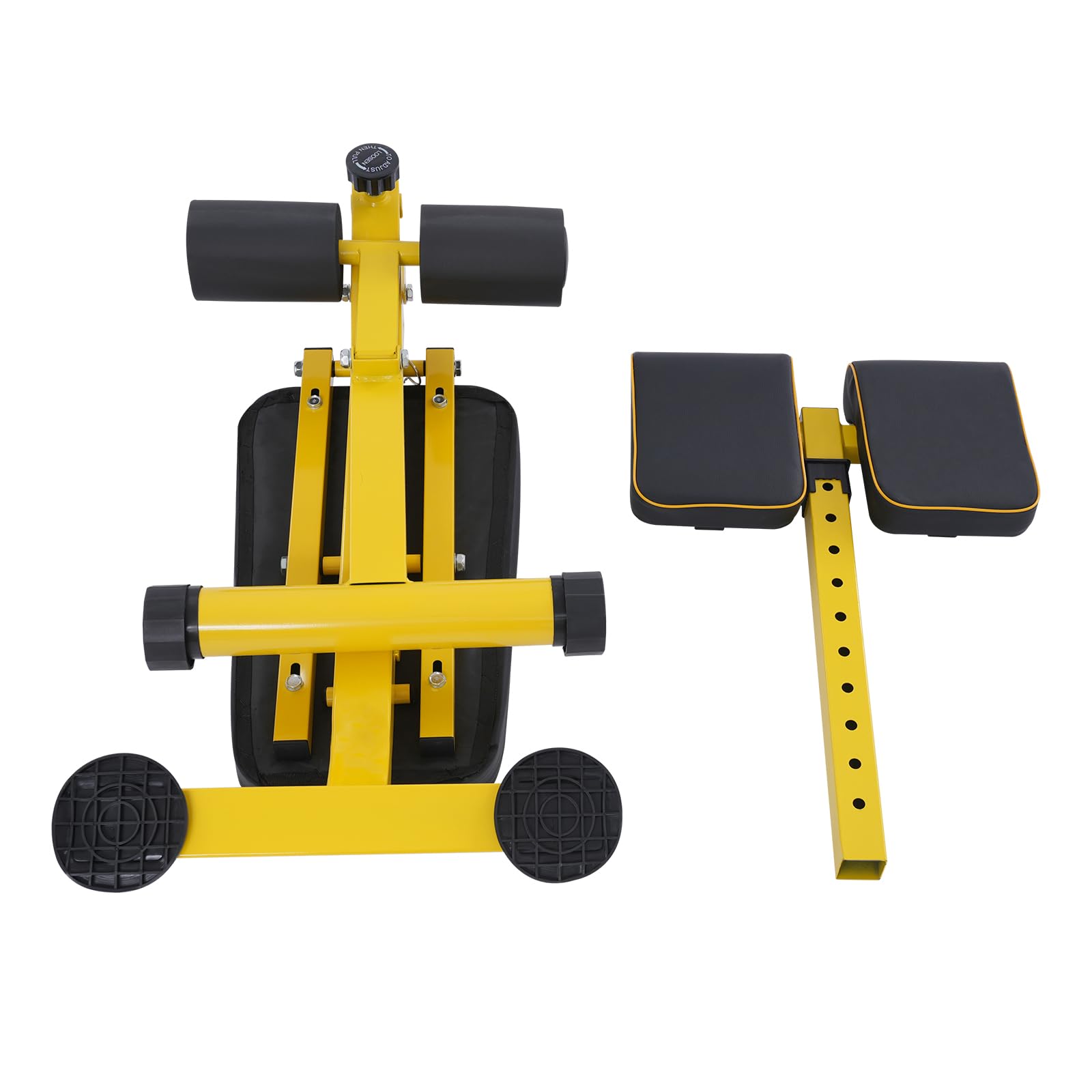 Sedia Romana Iperestensione Attrezzo per Allenamento Schiena Regolabile Multifunzionale Attrezzature per Addominali per Fitness Home Gym Casa