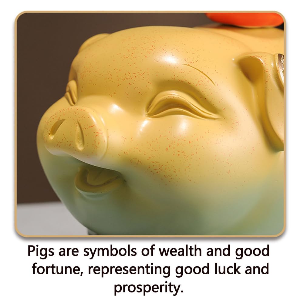 Ceramika Piggy Mini statua Rzeźba świni Retro Figurka świni Chiński zodiak Świnia Wystrój tacy Herbata Figurki zwierząt Wystrój domu Ceramika Figurka zwierzątka Wen Wan Wisiorek,21 * 10 * 19cm