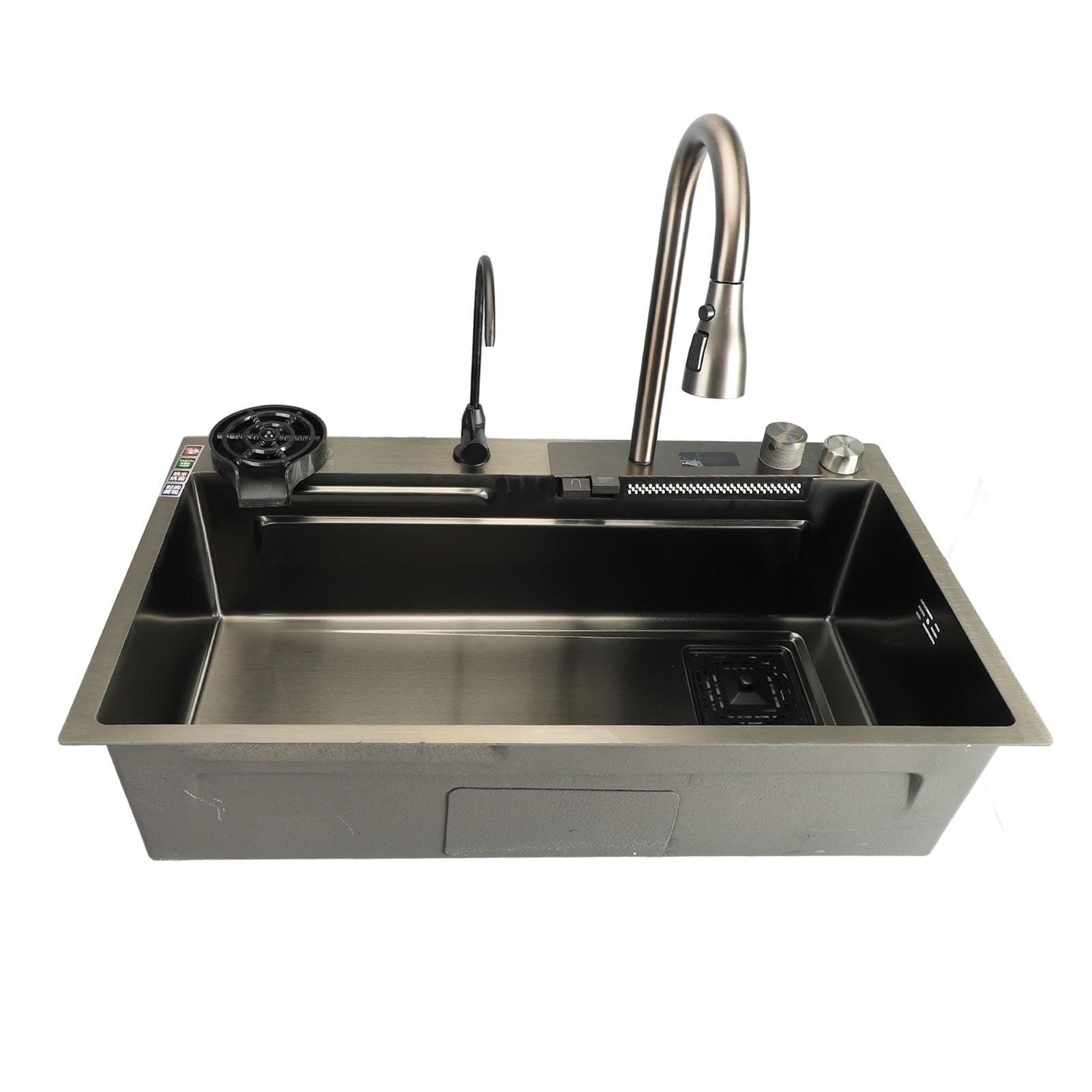 Évier de cuisine pour la maison grand lavabo en acier brossé