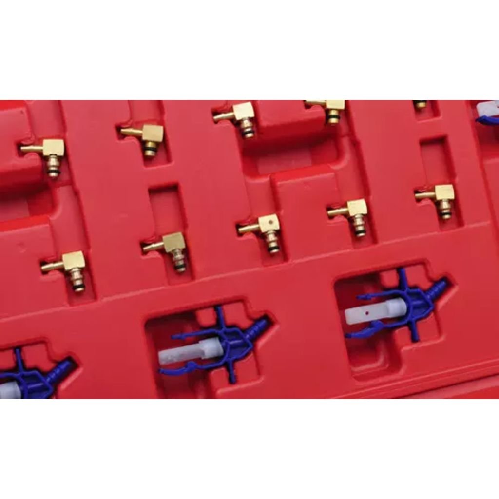 BaraSh Caudalímetro para Common Rail Diesel con Juego de adaptadores Probador De Inyectores Diesel