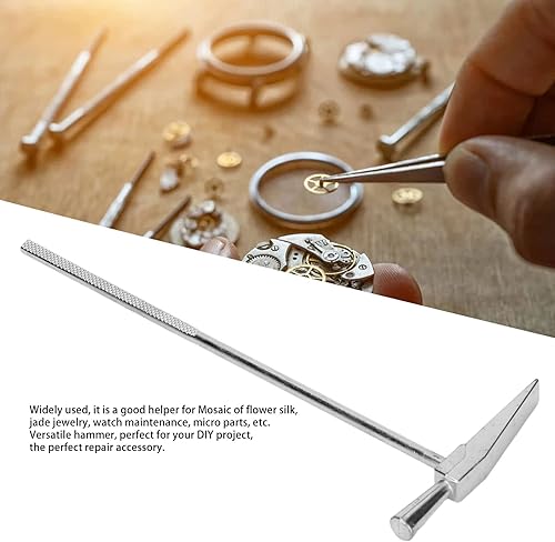 Miniatura 4 de Mini martillo, martillo de acero de cabeza redonda, multifuncional, mini martillo de garra portátil, reparación de joyas, mango de martillo,