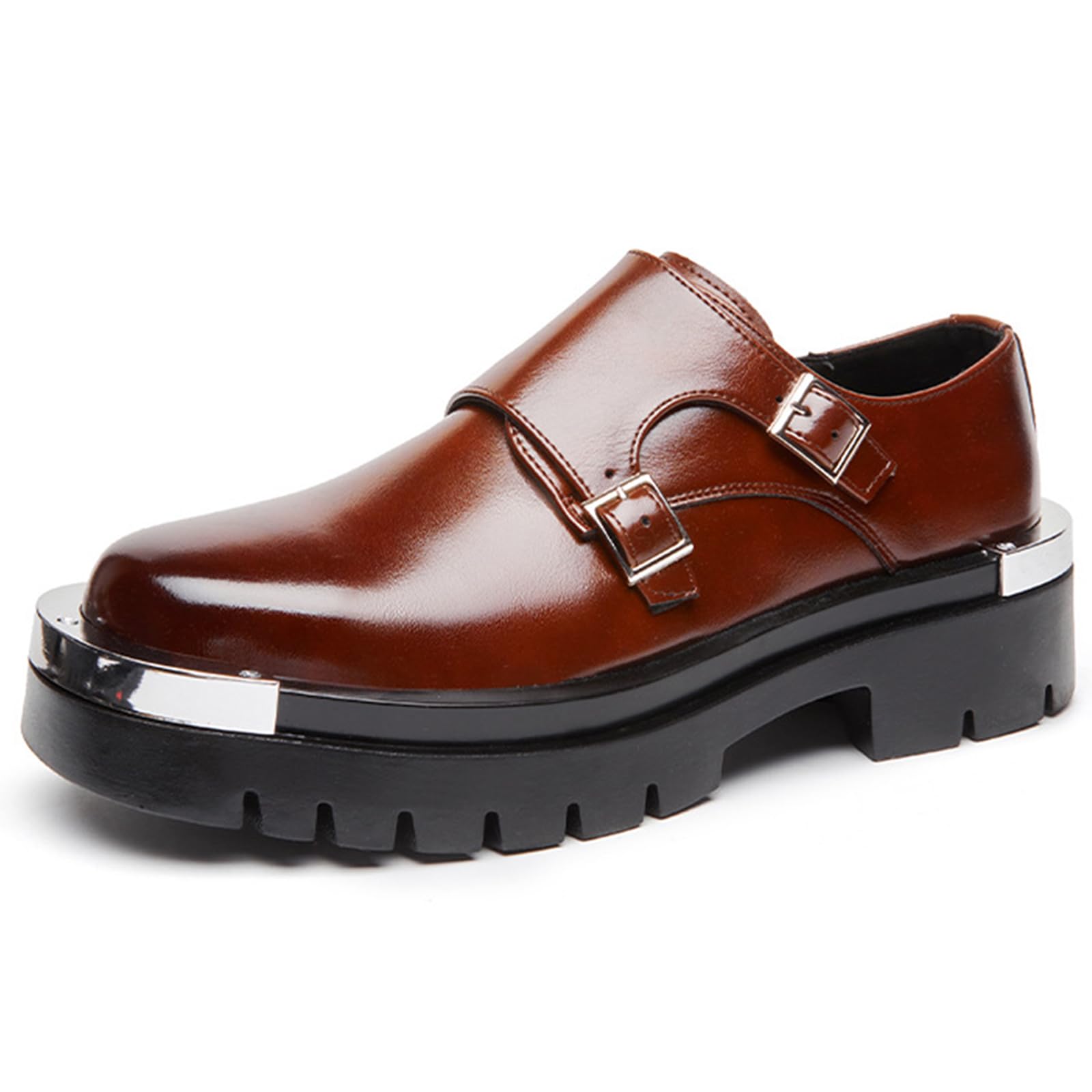 Mocassini Plateau Uomo Scarpe Eleganti Slip-On Comode