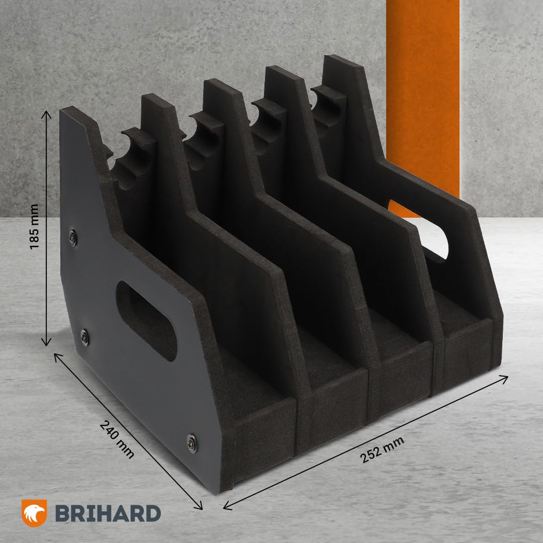 Stojak na broń krótką Foam Pistol Rack na 4 sztuki, kompaktowy organizer do sejfu