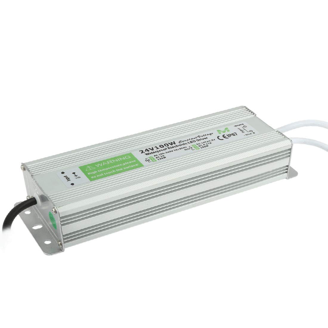 Transformateur LED 24V pour éclairage extérieur étanche IP67 100W