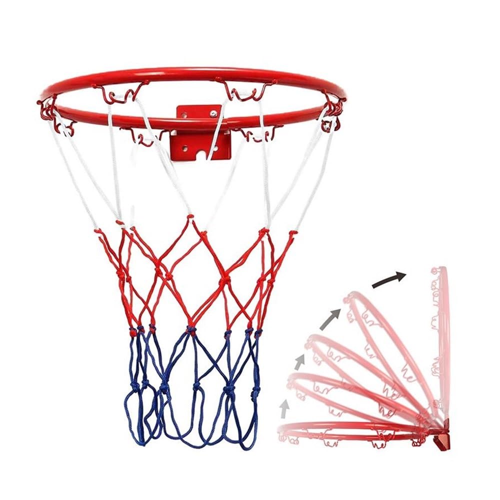 32 cm wisząca koszykówka naścienna obręcz bramkowa siatka sportowa wewnątrz i na zewnątrz koszykówka wiszący kosz siatkowy