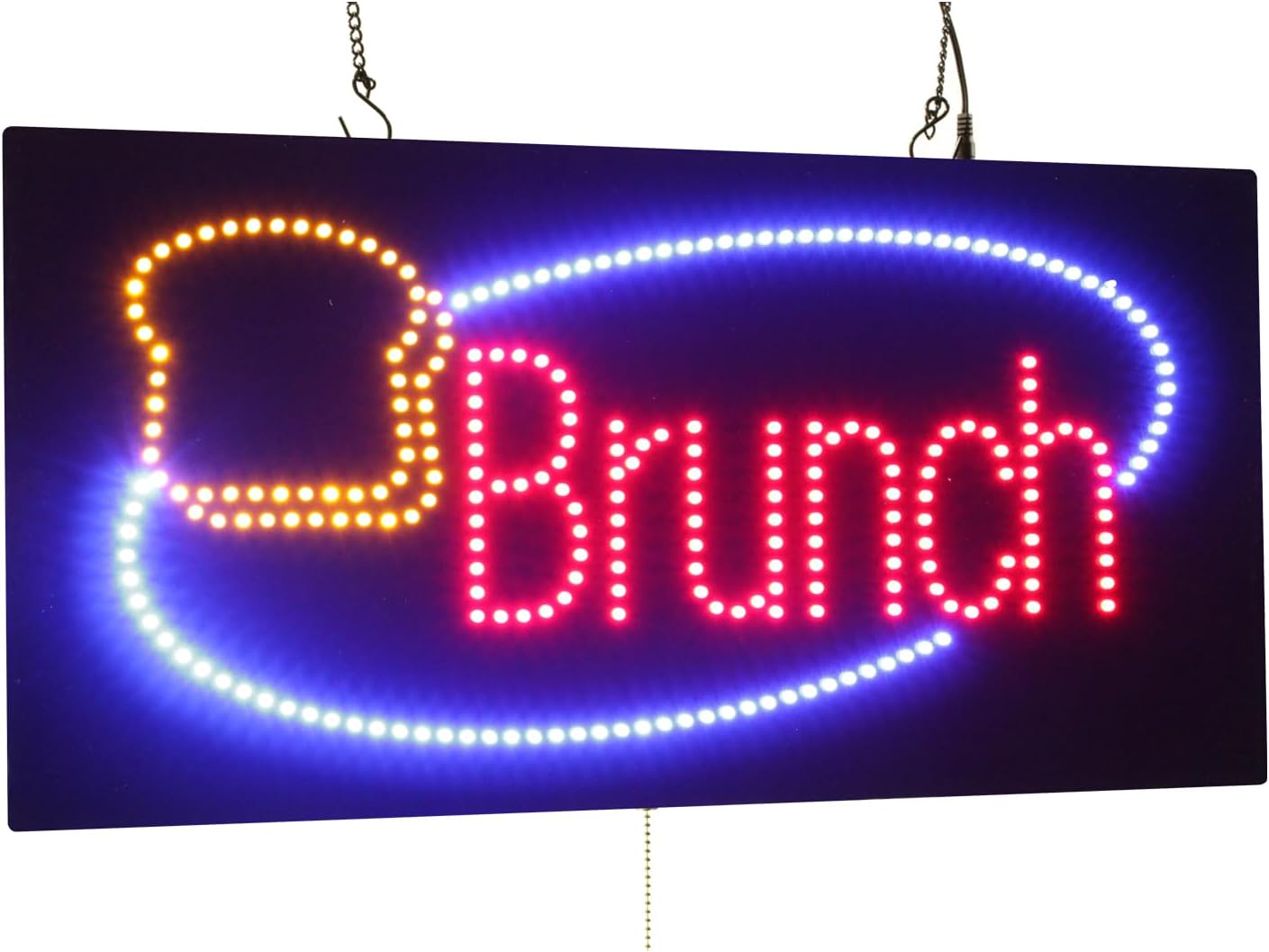 All Day Breakfast Sign, 24"x12", 60x30cm, TOPKING, LED, Neon, Florescent, Signage, Signboard, Display, Billboard, Screen, Grand Opening, Gift