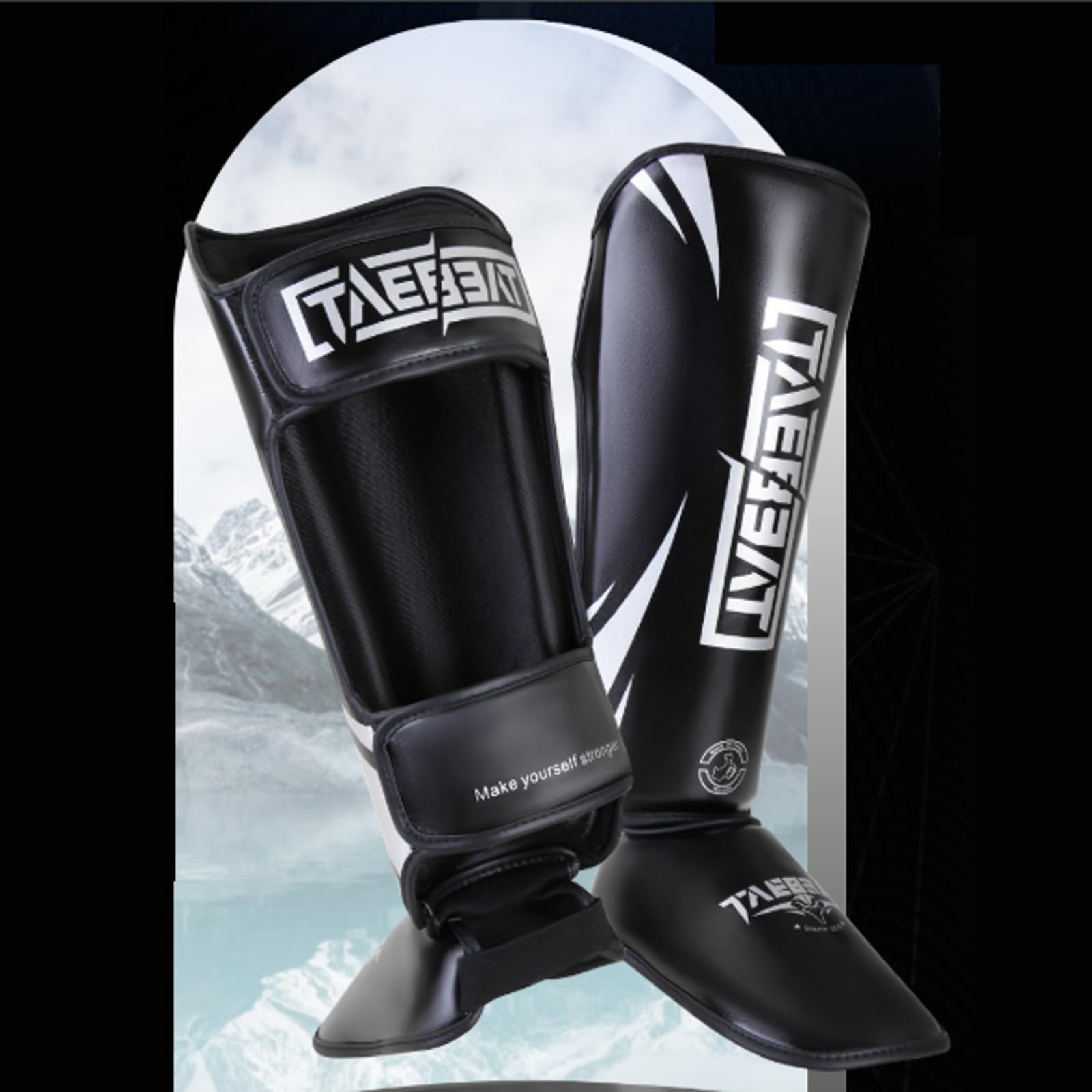 Piedi Protezione Shin Guard,Parastinchi per Arti Marziali,MMA Arti Marziali Protettivo Parastinchi,Paratibie Muay Thai,Leggere,per Allenamento Sparring Marziali Boxe Karatè Muay Thai