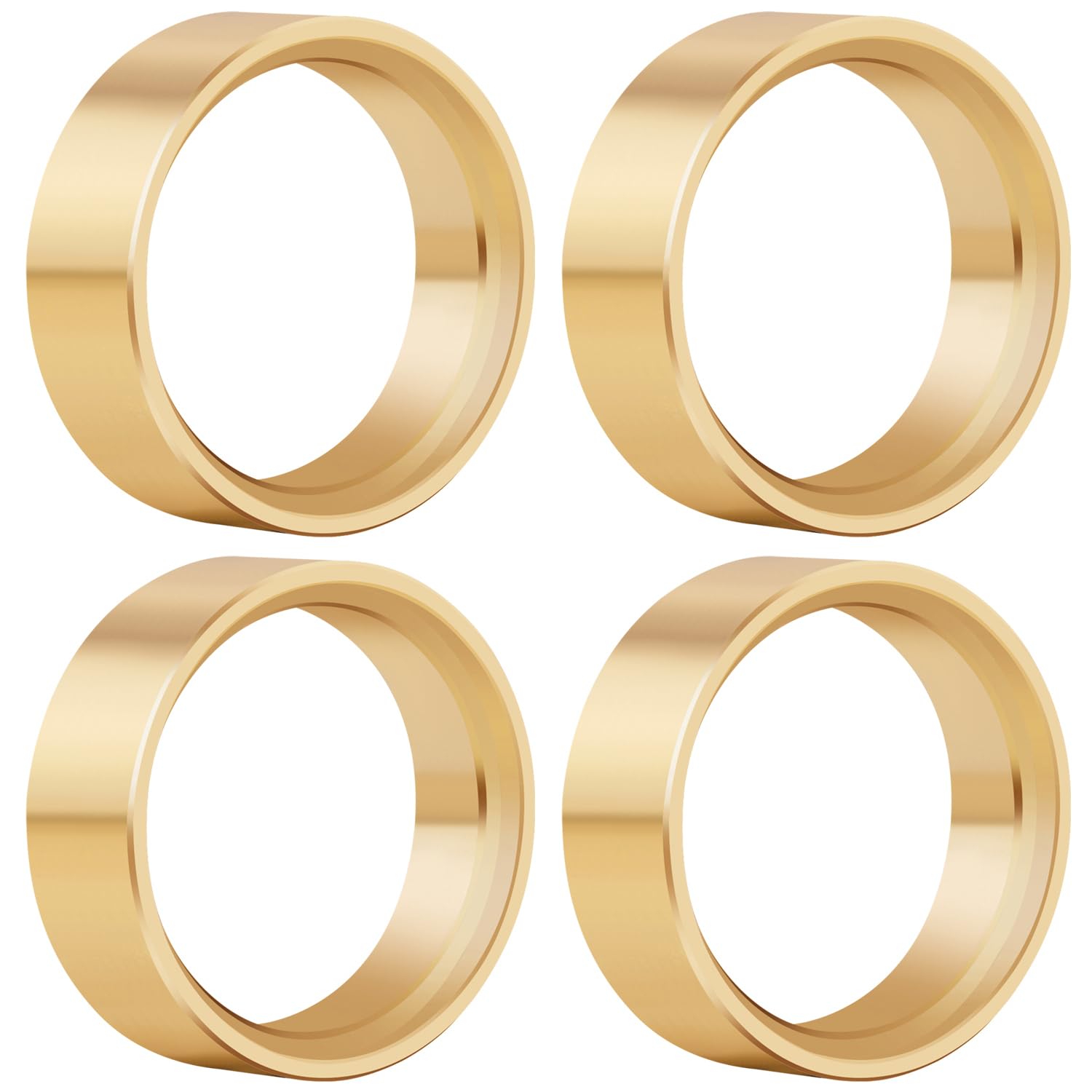TCRC 4PCS Brass Internal Beadlock Ring Clamp Ring for 1.3 Inch Wheel Hubs