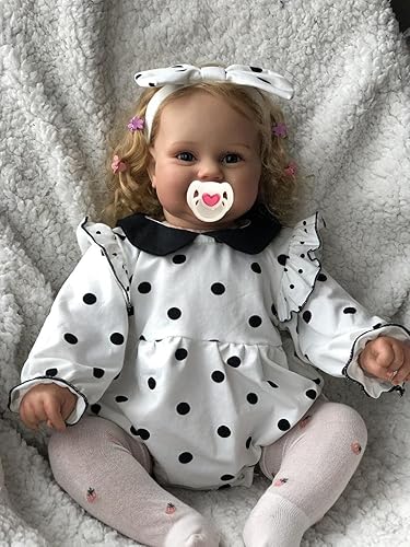 Anano Real Life Reborn Baby Dolls Muñeca realista de bebé recién nacido que se ve real realista con vasos sanguíneos y kit de alimentación (punto