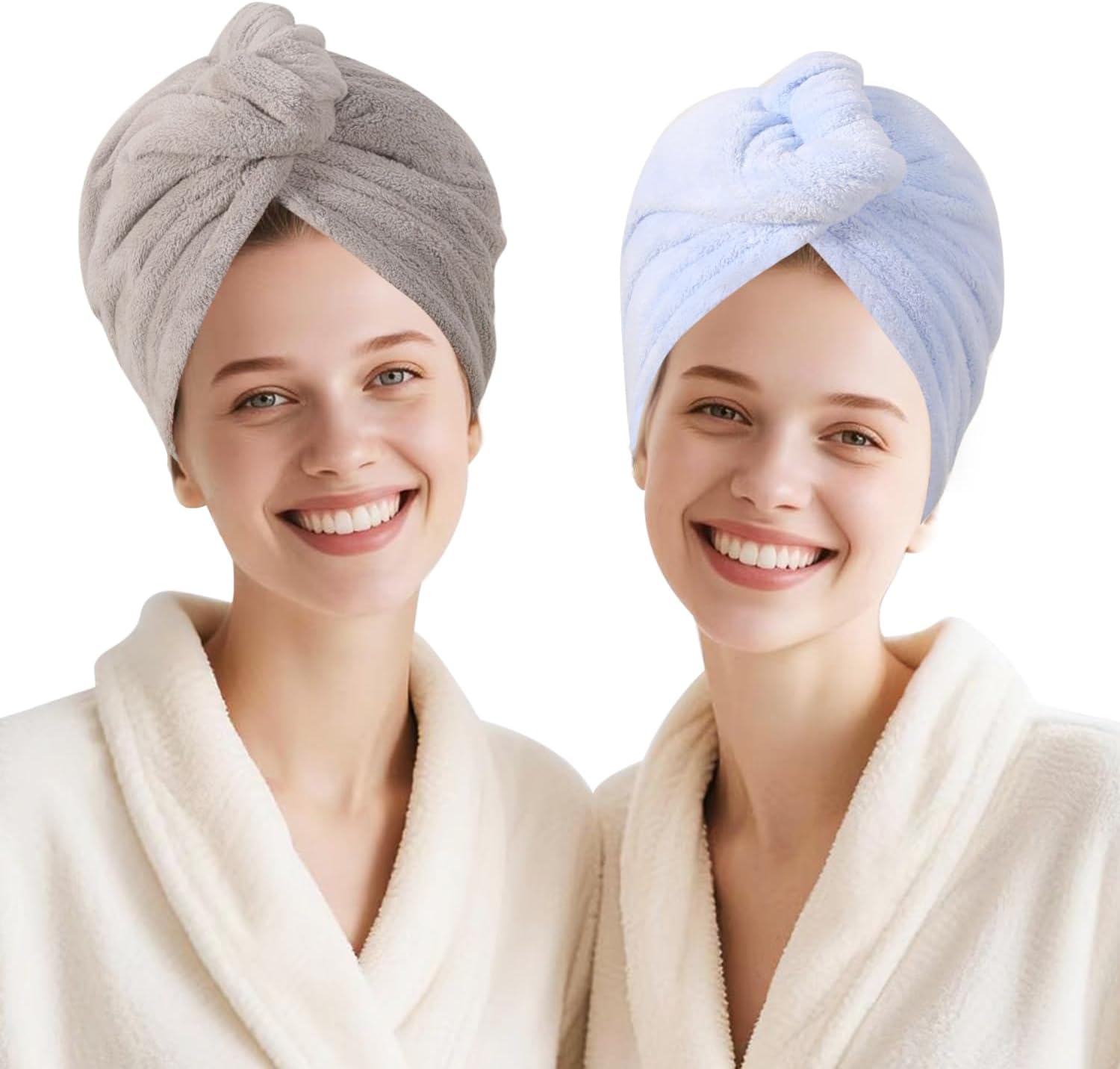 Microfiber Hair Drying Towel Wrap,Hair Turbans Towel for Wet Hair image 2
